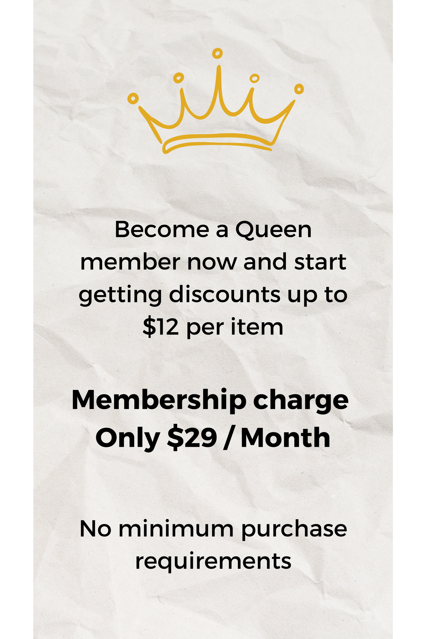 Amy's Cart Queen Membership